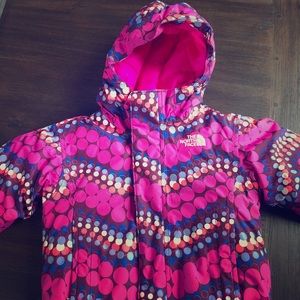 Girls north face size 2T ski jacket